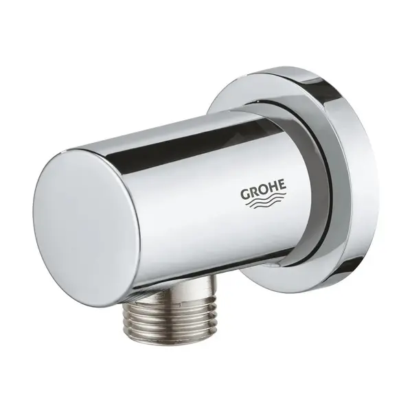 Cod iesire dus Grohe RainShower 27057000, 1/2 inch x 1/2 inch, incastrat, universal, anti-reflux, Crom