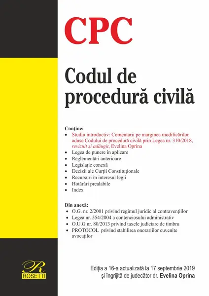 Codul de procedură civila | Evelina Oprina