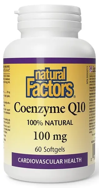 Coenzima Q10, 100 mg, 60 capsule moi, Natural Factors