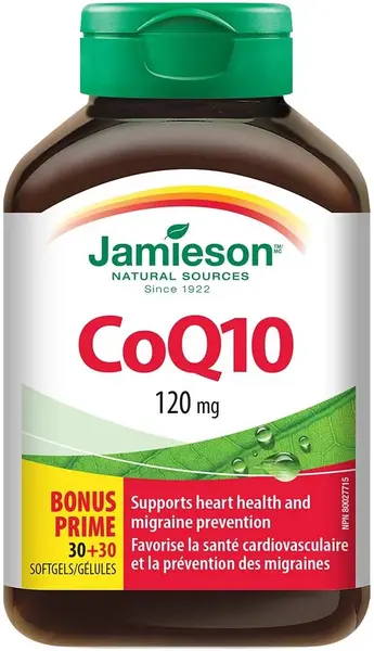 Coenzima Q10, 120 mg, 30 + 30 capsule, Jamieson