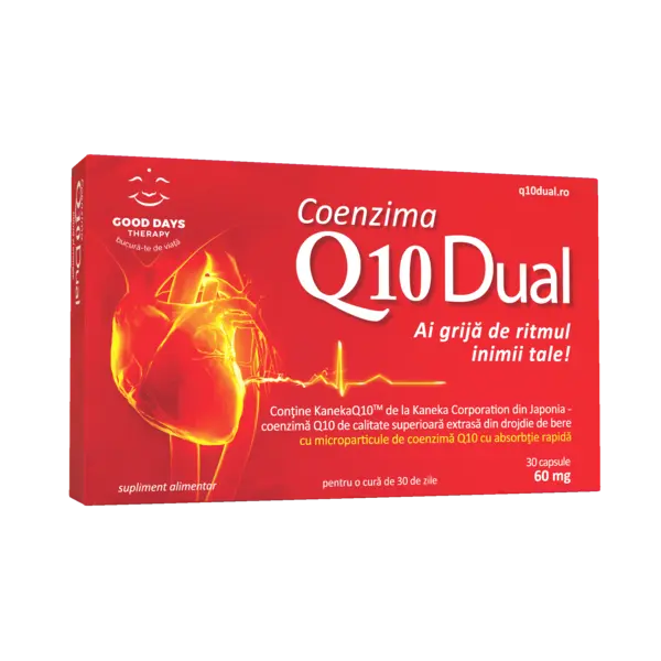 Coenzima Q10 Dual 60mg, 30 capsule, Good Days Therapy