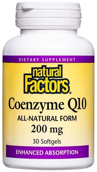 Coenzyme Q10, 200 mg, 30 capsule, Natural Factors