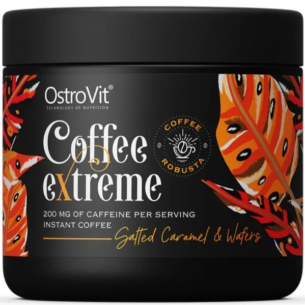 Coffee extreme, caramel sărat și vafe, 150 g, OstroVit