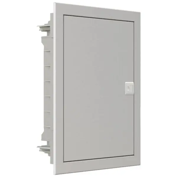 Cofret de distributie pentru dispozitive multimedia, Noark 111143 PMF-MM 12 PW incastrata, usa alba din plastic,