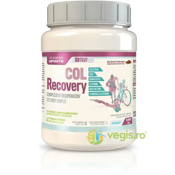 COL Recovery - Complex Post-Workout cu Proteine, Carbohidrati, BCAA, Colostru, B-Complex, 9 Minerale si Enzime Digestive 660g