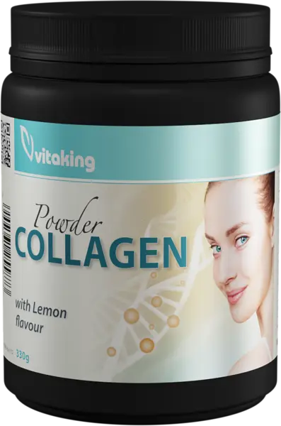 Colagen cu vitamina C cu gust de lamaie, 330g, Vitaking