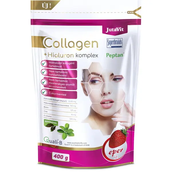 Colagen + Hialuron Complex cu Aroma de Capsuni 400g