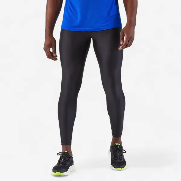Colanți respiranți alergare Jogging KIPRUN Run 100 Dry Negru Bărbați