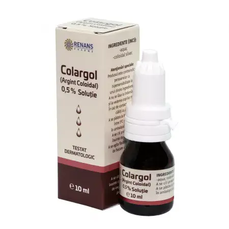 Colargol 0,5% solutie (Argint Coloidal), Renans | 10 ml