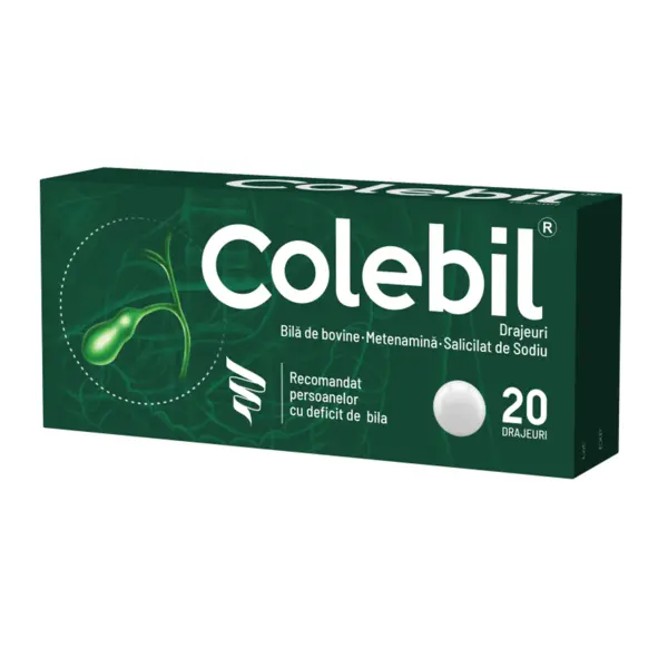 Colebil, Biofarm | 20 de drajeuri