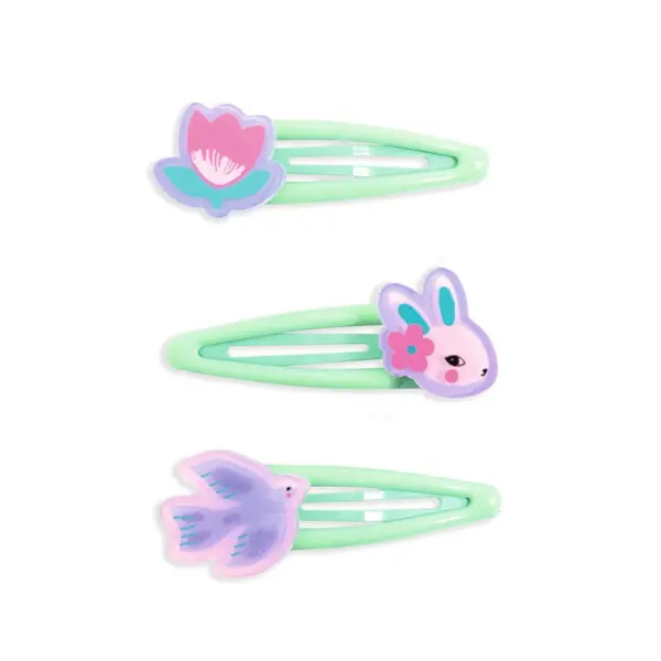 Colectia Plume - 3 agrafe de par Eglantine, Djeco