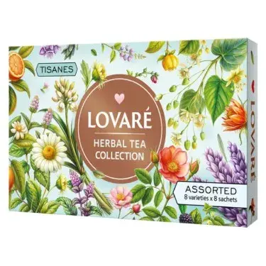 Colectie ceai Lovare Herbal 64 plicuri 8 arome 96 g Colectie ceai Lovare Herbal 64 plicuri 8 arome 96 g