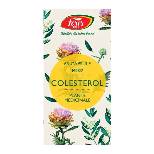 Colesterol M107, 63 capsule, Fares
