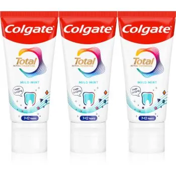 Colgate Total Junior Active Prevention Mild Mint Pasta de dinți pentru curățarea dinților și a cavității orale pentru copii
