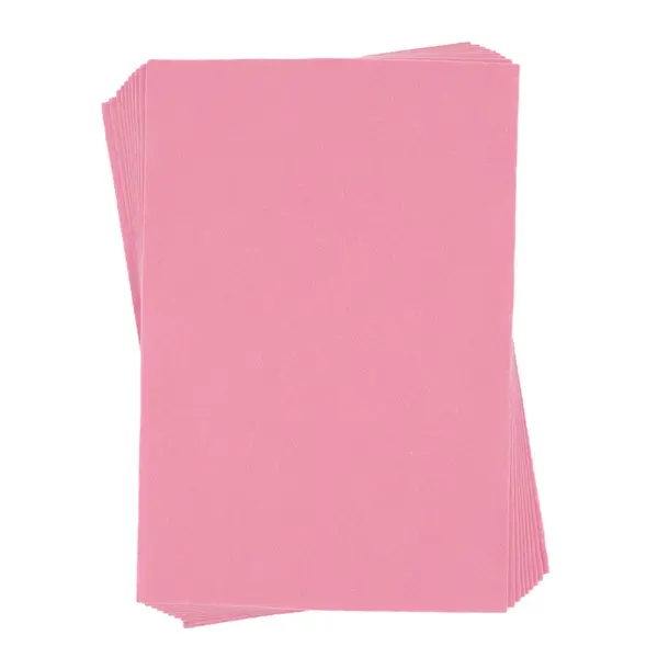 Coli fetru A4 pentru activitati lucru manual, 1 mm, roz, set 10 coli