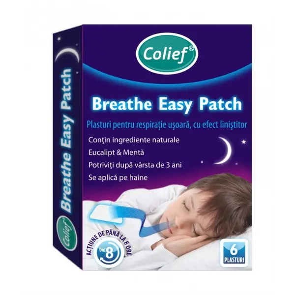 Colief Respiratie usoara plasturi 6 bucati