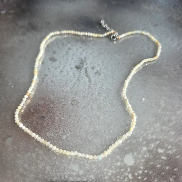 Colier beril sfere 2-3 mm