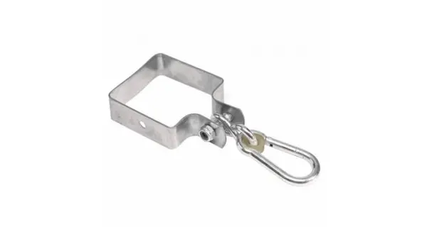 Colier cu carlig - Patrat - 90mm - 3mm KBT