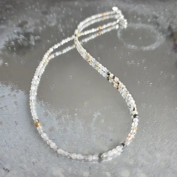Colier cuart rutilat Golden Thread #81