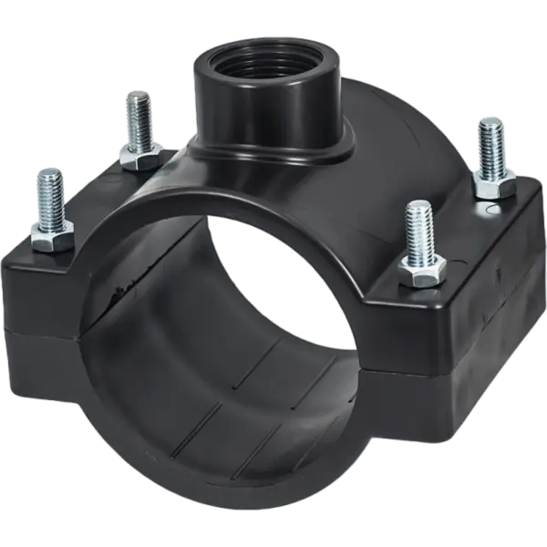 Colier de bransare din PP cu 4 suruburi ,ELYSEE, Dimensiune 63mm x1 1/2"