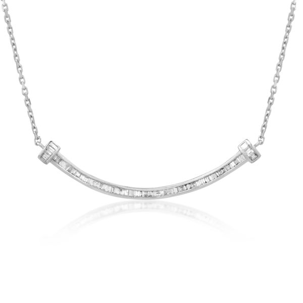 Colier din aur alb cu diamante de 0.29ct