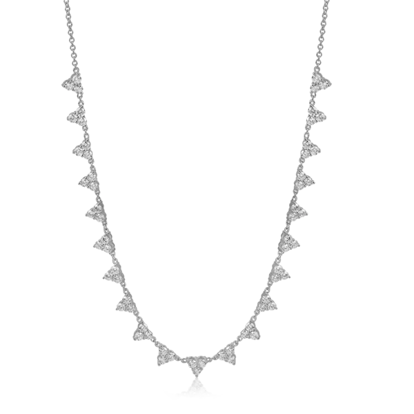 Colier din aur alb cu diamante de 1.8ct