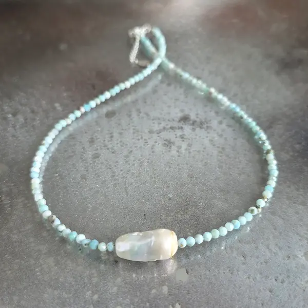 Colier larimar Peace #239