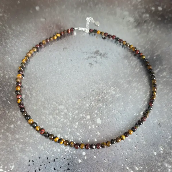 Colier ochi de tigru colorat Ancient Power #112