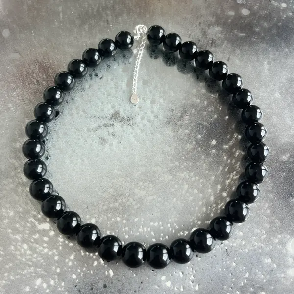 Colier onix negru Shield#372