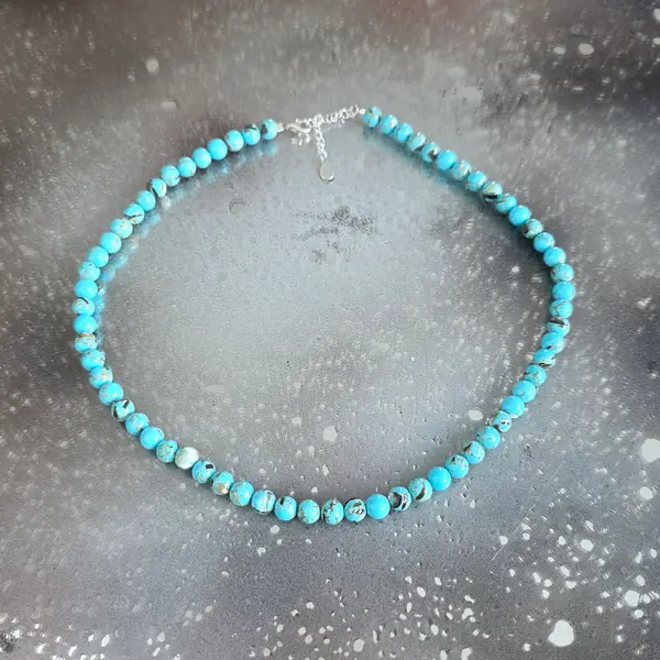 Colier sidef albastru Ocean #232