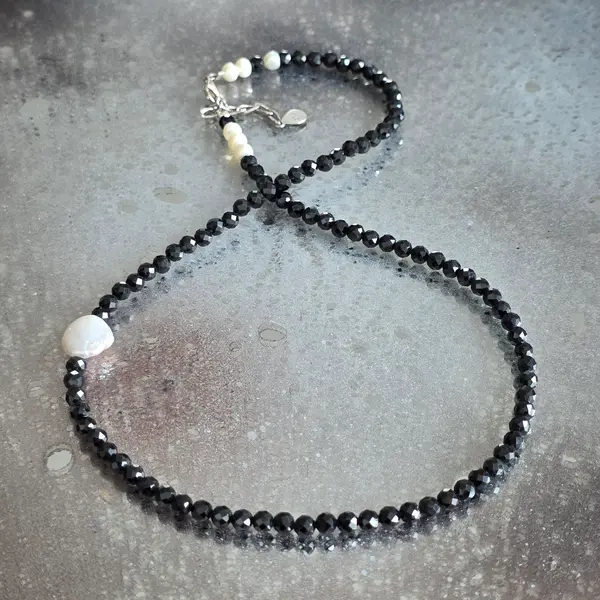 Colier spinel si perle Valora#10