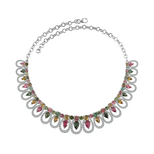 Colier turmalină multicoloră – Aurora