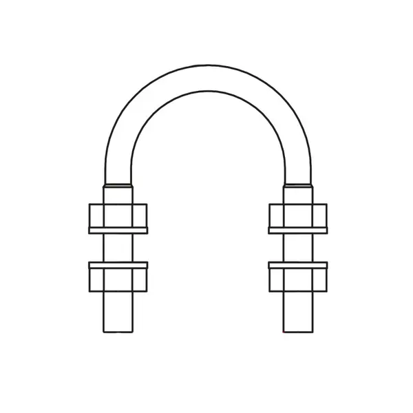 Colier U Zincat Tip A pentru Tevi Similar 3570 M20 D 216-220 H 283 B 70