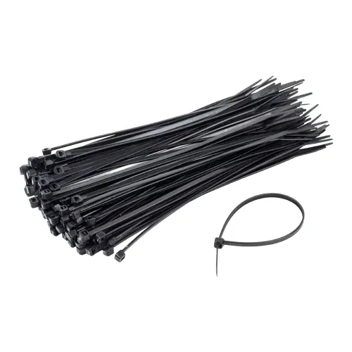 Coliere de plastic Nylon 6/6, 150×3.6 mm, negru, 100 buc - TSY Cable TCP-150-3.6-B