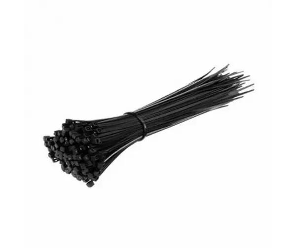 Coliere de plastic zimtat, 2.5 mm x 200 mm, negre, 100 bucati, V-TAC SKU-11164