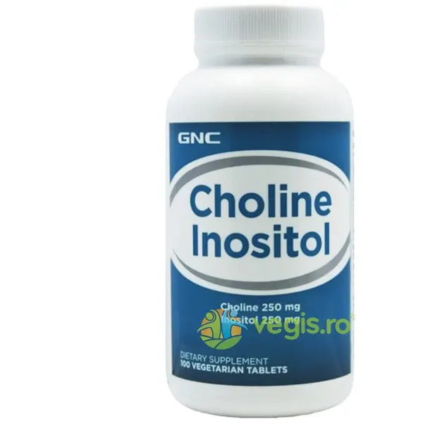 Colina (Choline) 250mg si Inozitol 250mg 100tb