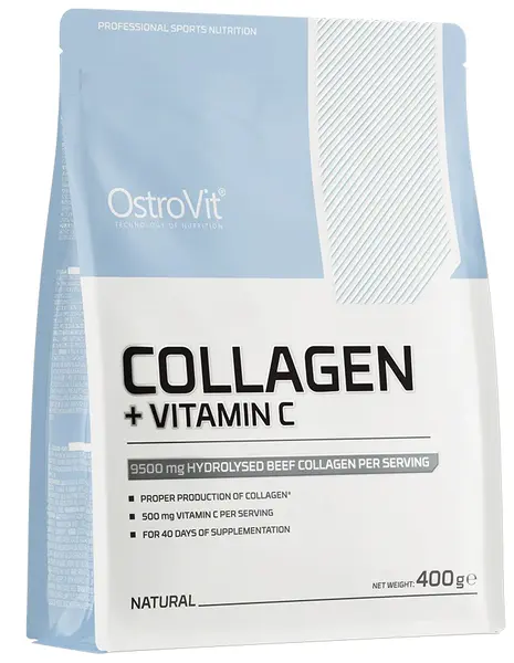 Collagen + Vitamin C, fără gust, 400 g, OstroVit