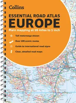 Collins Essential Road Atlas Europe. A4 Paperback, New ed, Paperback/Collins Maps