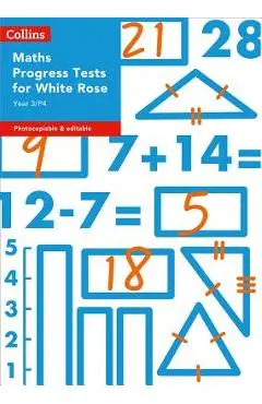 Collins Tests & Assessment - Year 3/P4 Maths Progress Tests for White Rose - Collins Uk