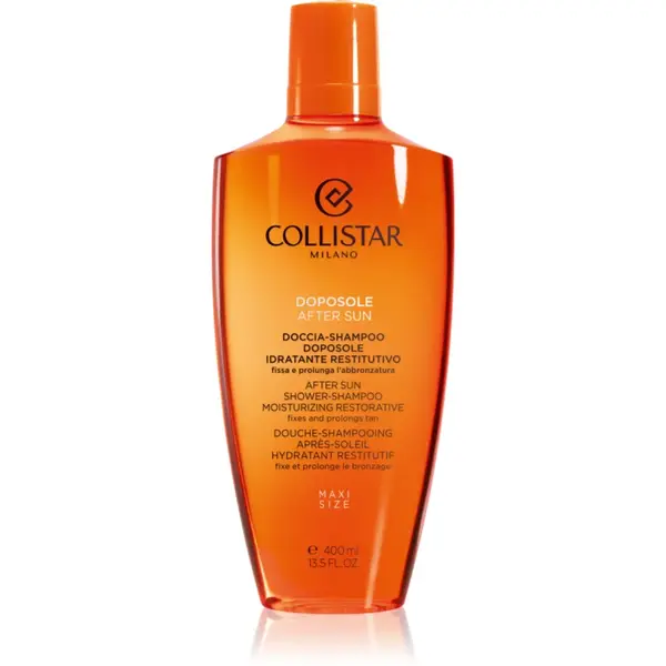 Collistar After Sun Shower-Shampoo Moisturizing Restorative gel de dus dupa soare pentru corp si par 400 ml