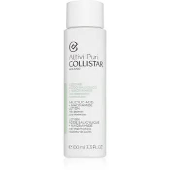 Collistar Attivi Puri Salicylic Acid + Niacinamide tonic pentru fata pentru diminuarea porilor