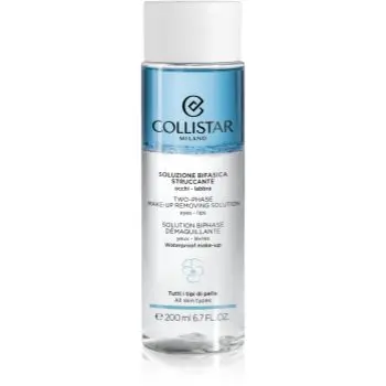 Collistar Cleansing Two-phase Make-up Removing Solution Eyes-Lips demachiant bifazic rezistent la apa pentru buze si ochi