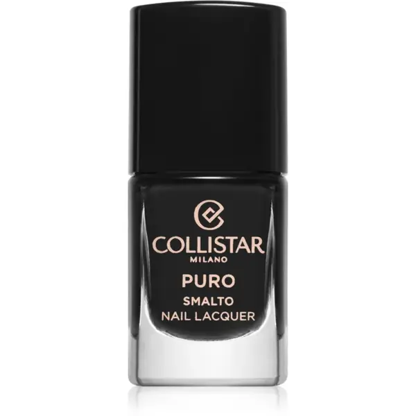 Collistar Puro Long-Lasting Nail Lacquer lac de unghii cu rezistenta indelungata culoare 313 Nero Intenso 10 ml