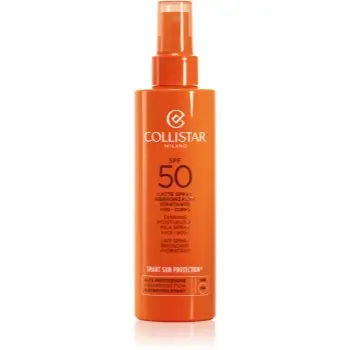 Collistar Special Perfect Tan Tanning Moisturizing Milk Spray lotiune protectoare pentru plaja pentru a scoate in evidenta bronzul