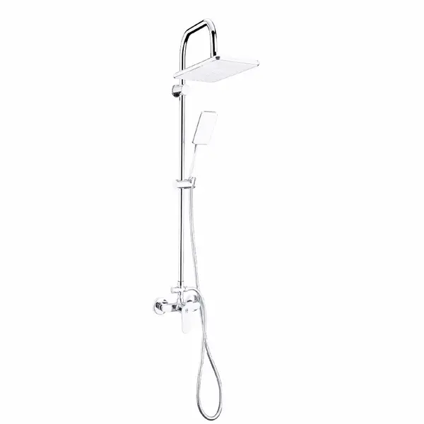 Coloana de dus Boet Luca 14430 bara fixa baterie monocomanda furtun si para de dus crom