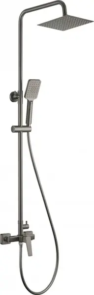 Coloana de dus cu baterie si furtun de dus culoare Titan Deante Blur