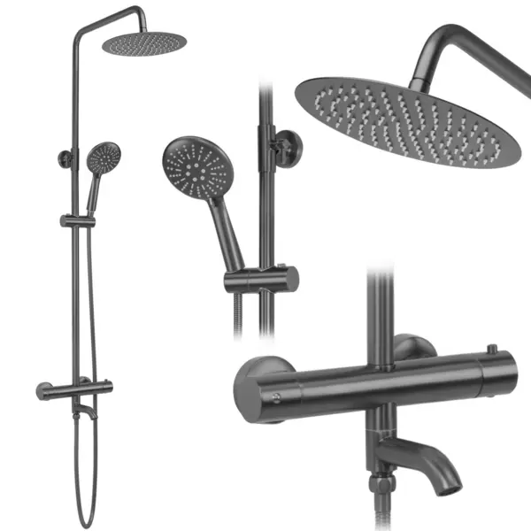 Coloana de dus cu termostat Lungo Titan