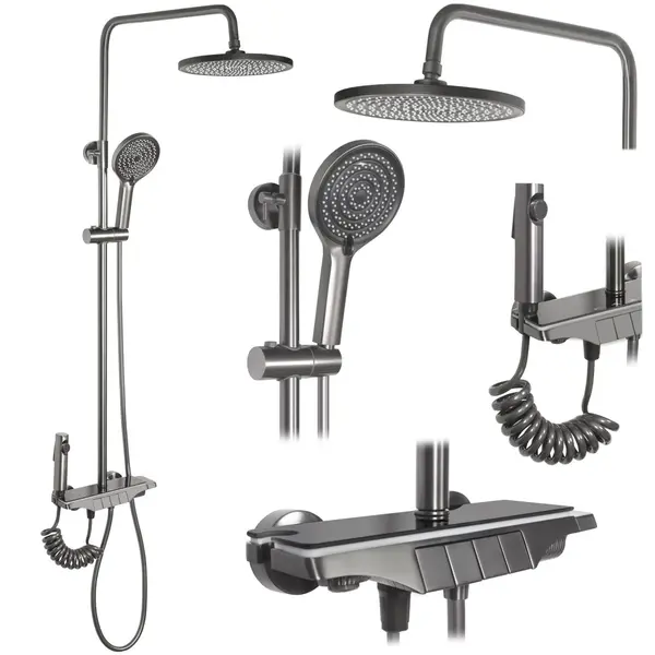 Coloana de dus cu termostat REA Savio Titanium
