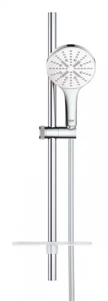 Coloana dus Grohe SmartActive 130, 26577LS0, montare pe perete, 600 mm, 3 functii, etajera, Crom lucios