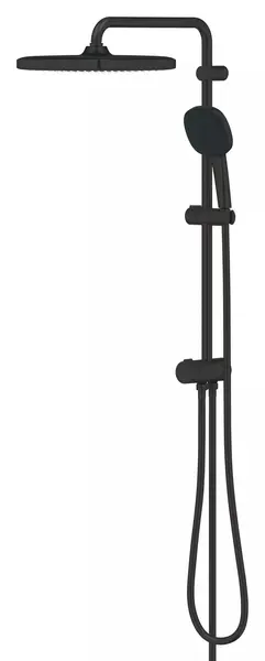 Coloana dus Grohe Tempesta Cube 250, 269762431, montare pe perete, aparenta, dus fix, 250 mm, 2 functii, Negru mat